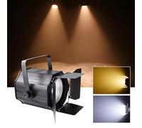 Faretto da Palco, Luce par LED COB 4 in 1 da 200 W, bianco caldo e bianco freddo o RGBW, for matrimoni, club, bar, feste, DMX512, faretto da palco, evento, spettacolo(White and Amber)