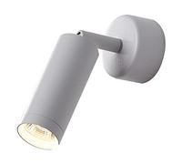 Faretto da Parete a LED in Alluminio da 5 W con Paralume in Acrilico, apparecchio di Illuminazione COB con Rivestimento Bianco, Lampada da Parete con Angolo Regolabile, Applique Moderne e Minimal