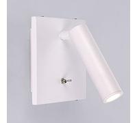 Faretto da Parete a LED orientabile da 3 W - Bianco Caldo 4000 K, Girevole e con Illuminazione su/Giù, Ideale per Comodino, testiera o Quadro
