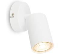 BRILONER - Lampada da parete orientabile per interni, attacco GU10, max. 9 W, lampada da lettura, lampada da soggiorno, lampada da parete, lampada da cucina, lampada da corridoio, applique da parete