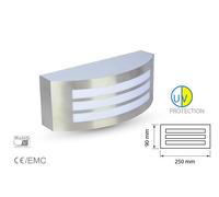 VT-7514 - Lampada da parete, E27, argento, IP44