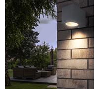 Faretto da parete luce esterna porta d'ingresso facciata luce antracite UP applique da parete per il vostro terrazzo, illuminante verso il basso, alluminio pressofuso, 1x GU10, LxA 6x8,1 cm