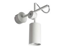 Faretto Da Parete Orientabile In Bianco GU10 Stile Vintage / Industriale