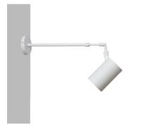 Faretto Da Parete Orientabile Telescopico Per Interni Industriali Con Braccio Lungo Retrò - Faretti Da Parete Interni Vintage Orientabili, Con Braccio Scalabile, Per La Lettura Delle Scale(White)