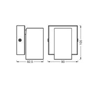 Faretto da parete OSRAM OCTAGON, bianco, 1 lampadina, GU10-LED 927 dimmerabile Osram