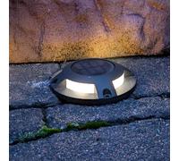 Faretto da pavimento a LED e solare PRIOS Selius, antracite, IP67 PRIOS