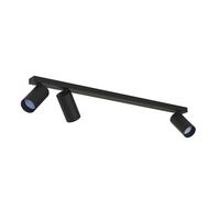 Faretto Da Soffitto 3 Fiamme Nero GU10 70 Cm Lunghezza Lampada Da Soffitto