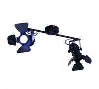 Faretto da soffitto a LED Faretto da soffitto a pellicola Lampada da soffitto orientabile dimmerabile con telecomando, cambio colore RGB 2x 4,8W 2x 420 lm bianco caldo, L 54 cm