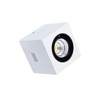Faretto da soffitto a LED Quadrato Bianco da 15W20W, antiriflesso, con Angolo Regolabile, per Uso Commerciale, Pannello Piatto, faretto Decorativo, Soggiorno, Luce Calda, 20W