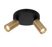 Faretto da Soffitto Alluminio Ottone Soggiorno GU10 L: 25 CM Spot Camera Letto