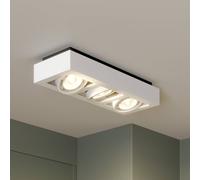 Faretto da soffitto Arcchio Ronka, 50 cm, a 3 luci, bianco, GU10 Arcchio