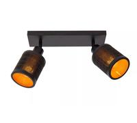 Faretto da Soffitto Bambù Nero Mobile 32 CM E27 Luce Spot 2-flammig Moderno