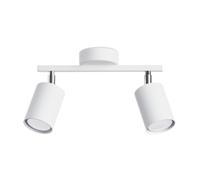 Faretto da Soffitto Bianco Metallo Allungato 26 CM 2-flammig Piccolo GU10