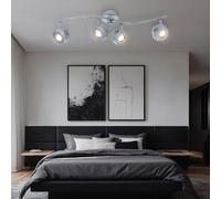Faretto da Soffitto Binario Spot Plafoniera Grigio LED Soggiorno Mobile L 68 CM [EEK: G]