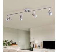 Faretto da Soffitto Binario Spot Plafoniera Regolabile Lampada Cucina Argento