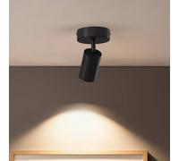 Faretto da soffitto Calex GU10, nero, Ø 10 cm, a 1 luce, metallo Calex