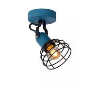 Faretto Da Soffitto Flessibile Blu Nero B:10,5 Cm E27 Lampada Per Bambini