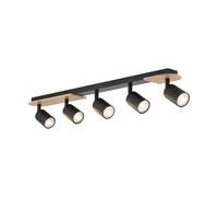 TK Lighting Faretto da soffitto Cover Wood, 5 luci TK Lighting