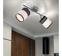 Faretto da Soffitto Lampada Spot Plafoniera Bianco Grigio Sala Pranzo Regolabile [EEK: Non valutato]