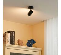 Faretto da soffitto Lindby Jorell, nero, 13 cm, a 1 luce, GU10 LINDBY