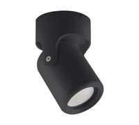 Faretto da soffitto nero Ø 7,6 cm piccolo a 1 luce GU10 orientabile lampada da soffitto cucina corridoio faretto da soffitto soggiorno