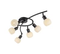 Faretto da Soffitto Nero Bianco Con 4x E14 LED 3000 K Plafoniera Soggiorno [EEK: F]