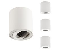 FARETTO DA SOFFITTO ORIENTABILE BIANCO 4 PCS LED 230V FARETTI DA SOFFITTO ILLUMI