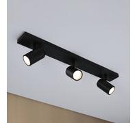 Faretto da soffitto Paulmann Zyli, nero, 60 cm, a 3 luci, IP44 Paulmann