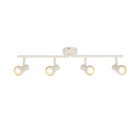 BRILONER - Plafoniera orientabile, attacco GU10, max 9 W, faretti soffitto, lampada soffitto, plafoneria, plafoniere, camera da letto, faretto, faretti cucina, 60,5 cm, bianco antico