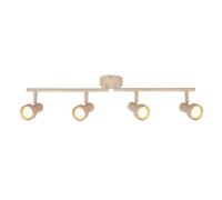 BRILONER - Plafoniera orientabile, attacco GU10, max 9 W, faretti soffitto, lampada soffitto, plafoneria, plafoniere, camera da letto, faretto, faretti cucina, 60,5 cm, beige