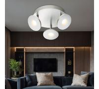 Faretto da Soffitto Plafoniera Lampada Spot 3 Fiamma Mobile LED Cucina D 25cm