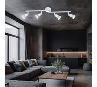 Faretto da Soffitto Plafoniera Lampada Spot Bianco Letto 4 Fiamma L 60 CM [EEK: Non valutato]