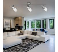 Faretto da Soffitto Plafoniera LED Lampada da Soggiorno Orientabile L 60 CM [EEK: F]