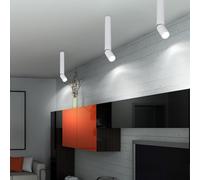 Faretto da Soffitto Plafoniera Mobile Luce Da Cucina LED Alluminio Bianco 3x