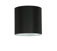 Faretto Da Soffitto Rotondo POINT In Nero E Argento Ø12,7cm Lampada Da Soggiorno