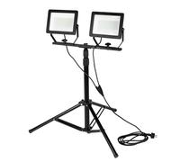 Faretto doppio 2x100W LED SMD 2 x 8500lm su supporto da 1,8 m