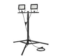 PROIETTORE LED CON TREPPIEDI doppio 2 x 30W - 5400 lumen/6500 K