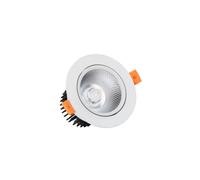 Faretto Downlight LED 12W Circolare COB CRI90 Regolabile Foro Ø 90 mm