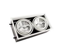 Faretto Downlight LED 30W Orientabile Regolabile Kardan AR111 Foro 325x165mm