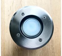 FARETTO ESTERNO INCASSO CARRABILE IP66 Con Lampada LED 9W 230V GU10 D.110