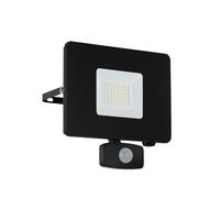 Faretto Esterno Moderno Faedo 3 Alluminio Nero Sensore Led H19Cm [EEK: A++]