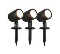 Faretto Esterno Moderno Ples Plastica Nero Led Integrato 4,2W 3000K [EEK: A++]