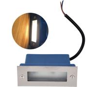 FARETTO FARO 3 LED SEGNAPASSI A INCASSO CALPESTABILE INTERNO ESTERNO 2W