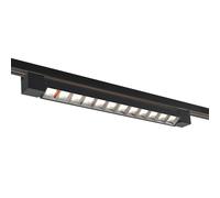 Faretto faro barra led 26W nero per binario monofase orientabile proiettore