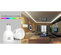 Faretto GU10 5W RGB+Bianco Lampada Wifi Dimmerabile [EEK: A++]