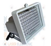 FARETTO ILLUMINATORE A LED INFRAROSSI DA ESTERNO VISIONE NOTTURNA 80 METRI