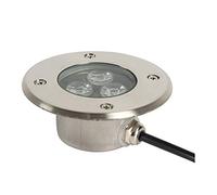 Faretto Incasso A Terra Ultra Sottile 3W Faretto Luce da Pavimento IP68 Impermeabile Corpo In Acciaio Inossidabile Usato Per Marciapiede All'aperto, Terrazza, Giardino, Parco ( Colore : Bianco caldo ,