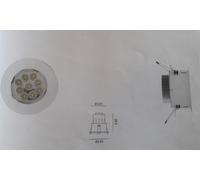 Faretto incasso in alluminio controsoffitto Homega-Marino Cristal modello Ariel