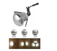 FARETTO INCASSO LED 3W 12V 24V SEGNAPASSO RADENTE A FASCI CARRABILE ESTERNO IP67