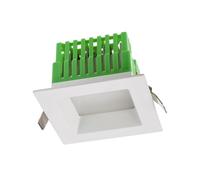 Faretto incasso LED Redo 12W 4000K 90° IP44 forma quadrata EVS01NW